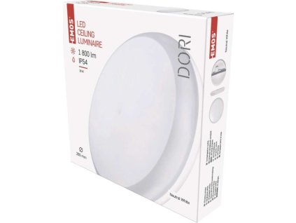 LED přisazené svítidlo DORI, kruhové bílé 18W neutr.b., IP54