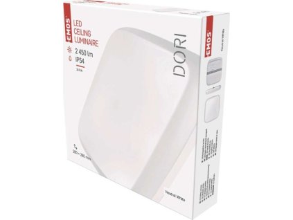 LED přisazené svítidlo Dori, čtvercové bílé 24,5W n.b.,IP54