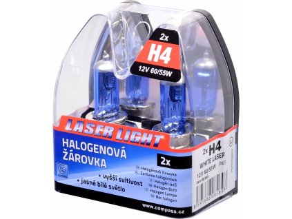 Žárovka 12V H4 60/55W P43t WHITE LASER 2ks