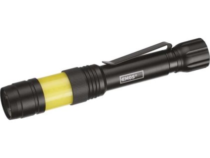 360° COB LED svítilna kovová, 270 lm, 2× AA