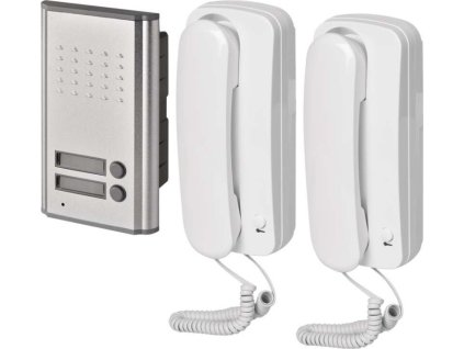 Sada domovního audiotelefonu H1086, 2 účastníci
