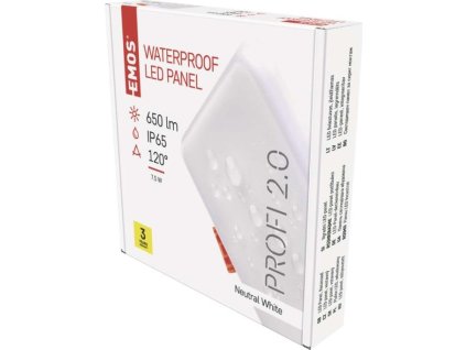 LED vestavné svítidlo VIXXO, čtvercové, bílé, 7,5W neutr.b.,IP65