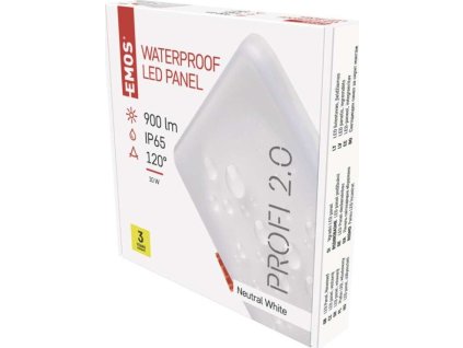 LED vestavné svítidlo VIXXO, čtvercové, bílé, 10 W neu.b.,IP65