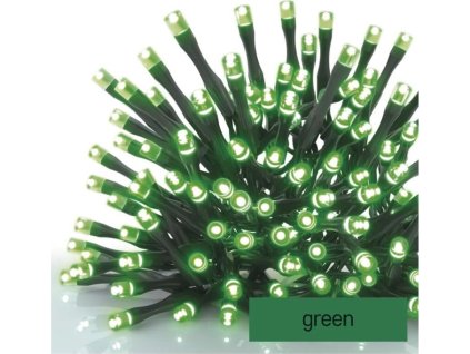 Standard LED spojovací vánoční řetěz, 10 m, venkovní i vnitřní, zelená