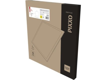 LED panel PIXXO 60×60, čtvercový vestavný bílý, 48W neutr.b., IP65
