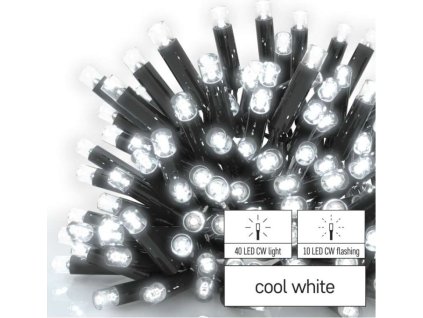 Profi LED spojovací řetěz problikávající – rampouchy, 3 m, venkovní, studená bílá