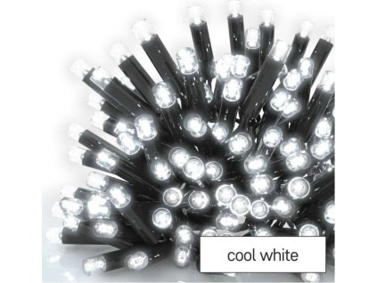 Profi LED spojovací řetěz černý – rampouchy, 3 m, venkovní, studená bílá