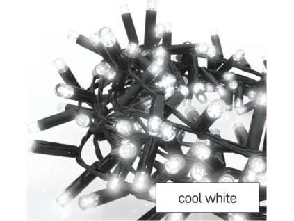 Profi LED spojovací řetěz černý – ježek, 3 m, venkovní i vnitřní, studená bílá