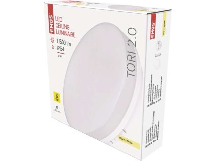 LED přisazené svítidlo TORI, kruhové bílé 15W teplá b., IP54