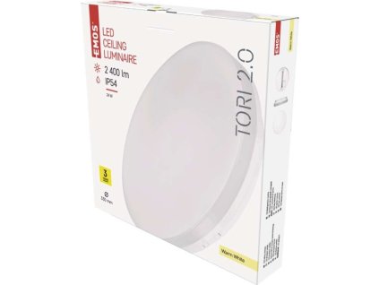 LED přisazené svítidlo TORI, kruhové bílé 24W teplá b., IP54