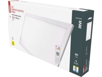 LED přisazené svítidlo RIVI, obdélníkové 25W, stmív. se změnou CCT