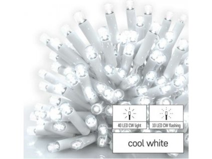 Profi LED spojovací řetěz blikající bílý – rampouchy, 3 m, venkovní, studená bílá