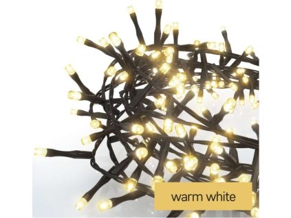 LED vánoční řetěz – ježek, 6 m, venkovní i vnitřní, teplá bílá, časovač