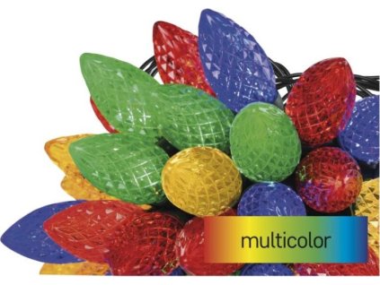 LED vánoční řetěz, barevné žárovky, 9,8 m, multicolor, multifunkce