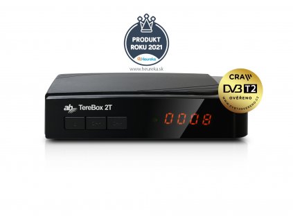 AB DVB-T2/C set-top-box Terebox 2T HD/ Full HD/ H.265/HEVC/ CRA ověřeno/ čtečka karet/ HDMI/ USB/ SCART/ EPG