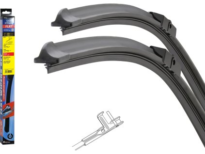 Stěrače FLAT SET (PIN) 530+530mm SUP I