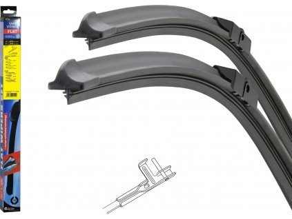Stěrače FLAT SET (PIN) 610+510mm