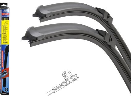 Stěrače FLAT SET (PIN) 610+610mm