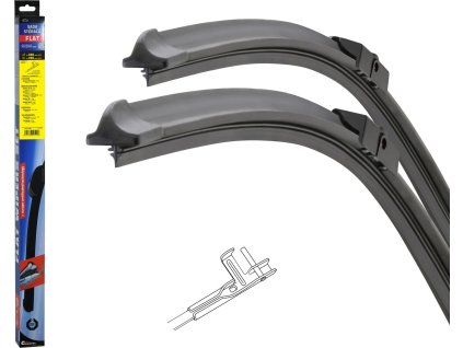 Stěrače FLAT SET (PIN) 660+660mm