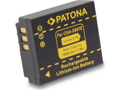 PATONA baterie pro foto Panasonic CGA-S007E Li-Ion 3.6V 1000mAh