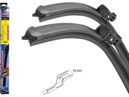 Stěrače FLAT SET (CUBE16) 610+410mm FAB III, RAP, CIT
