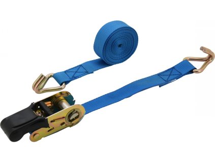 Popruh s ráčnou a háky 350daN 25mm x 5m TÜV/GS