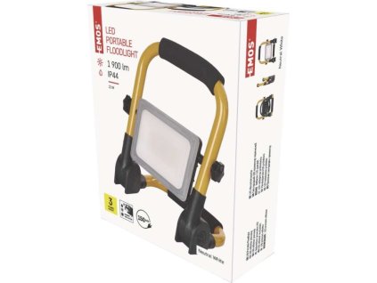 LED reflektor ILIO 21W, žlutý-černý, IP44, 1900 lm, neutrální bílá