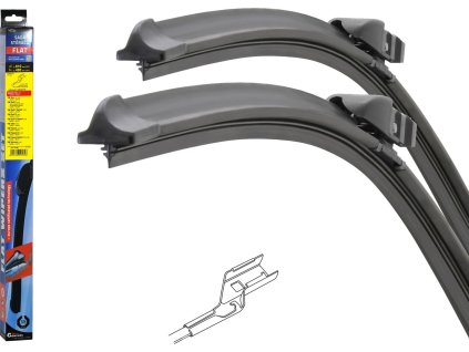 Stěrače FLAT SET (CUBE) 610+480mm YETI