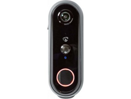 NEDIS Wi-Fi chytrý dveřní videotelefon/ 1920x1080/ 2Mpx/ IP54/ snímač pohybu/ Cloud/MicroSD/ noční vidění/ šedý