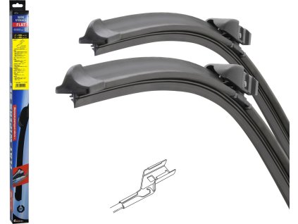 Stěrače FLAT SET (CUBE) 660+480mm