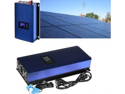 Solarmi GridFree 2000M solární elektrárna: 2kW GTIL měnič s limiterem + 6x 385Wp solární panel, mono, černý