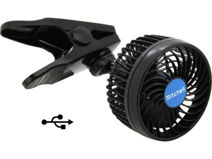 Ventilátor MITCHELL 115mm USB 5V klips