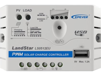 EPEVER LS0512EU solární PWM regulátor 12V, 5A, vstup 30V