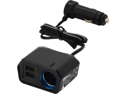 Adaptér s kabelem 12V + 2x USB 2400mA SELECT