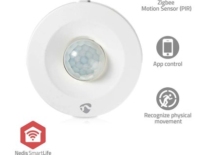 SmartLife pohybový senzor | Zigbee 3.0 | Napájení z baterie | IP20 | Úhel detektoru: 120 ° | Rozsah detektoru: 5 m | Max. životnost baterie: 12 Měsíce | Bílá