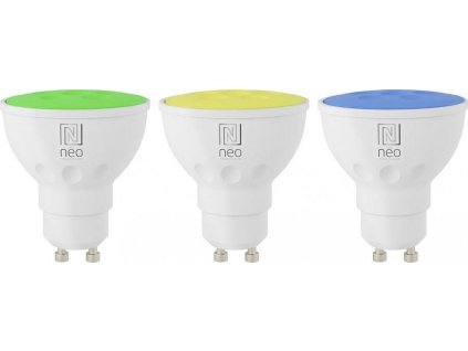 IMMAX NEO SMART sada 3x žárovka LED GU10 6W RGB+CCT barevná a bílá, stmívatelná, Wi-Fi, TUYA