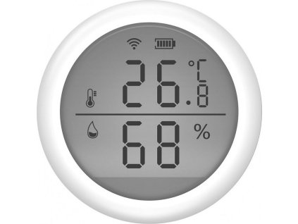 UMAX chytrý senzor teploty a vlhkosti U-Smart Temperature and Humidity Sensor/ Wi-Fi/ Android/ iOS/ CZ app/ bílý