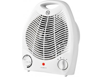 Horkovzdušný Ventilátor | 1000 / 2000 W | Nastavitelný termostat | 2 Nastavení Teploty | Integrované úchyty | Ochrana proti převrácení | Bílá