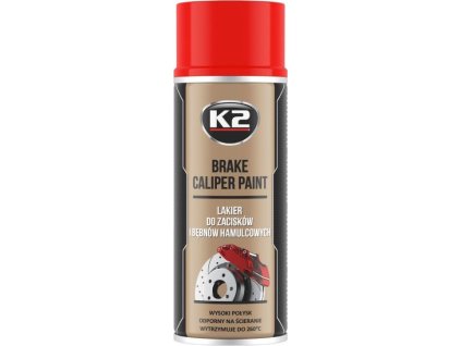 K2 BRAKE CALIPER PAINT 400 ml ČERVENÁ - barva na brzdové třmeny a bubny