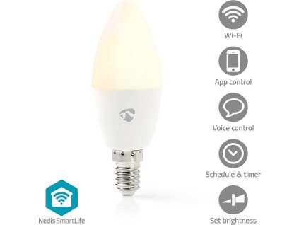 SmartLife Plnobarevná Žárovka | Wi-Fi | E14 | 470 lm | 4.9 W | RGB / Teplé až chladné bílé | 2700 - 6500 K | Android™ / IOS | Svíčka | 1 kusů
