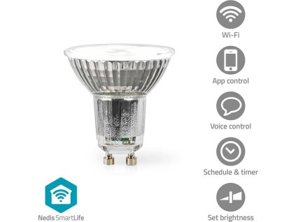 SmartLife LED Spot | Wi-Fi | GU10 | 345 lm | 5 W | RGB / Teplé až chladné bílé | 2700 - 6500 K | Energetická třída: G | Android™ / IOS | PAR16 | 1 kusů
