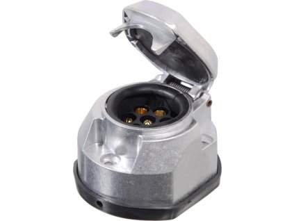 Zásuvka tažného zařízení 7 pólů ALU s těsněním