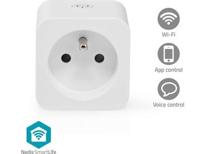 SmartLife Chytrá Zásuvka | Wi-Fi | IP21 | Měřič výkonu | 3680 W | Francie / Typ E (CEE 7/6) | 0 - 55 °C | Android™ / IOS | Bílá | 1 kusů