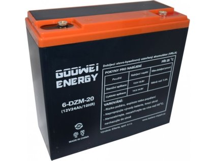 GOOWEI ENERGY Pb trakční záložní akumulátor VRLA GEL 12V/24Ah (6-DZM-20)