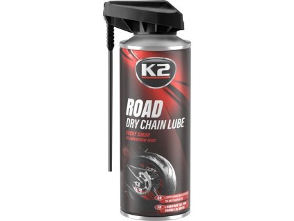 K2 ROAD DRY CHAIN LUBE 400 ml - suché mazivo na řetězy motocyklů