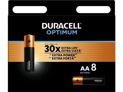 Duracell Optimum alkalická baterie 8 ks (AA)