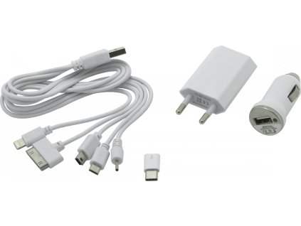 Nabíječka telefonu 230/12V 2,1A (Iphone, miniUSB, microUSB, USB-C)