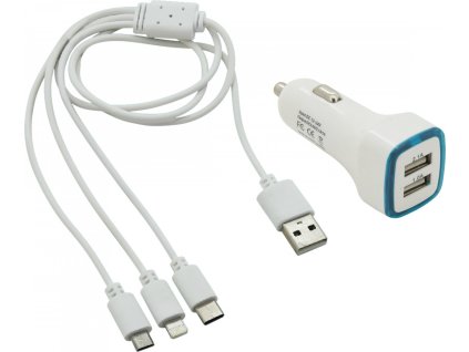 Nabíječka telefonu USB 3in1 (micro USB, iPhone, USB C)