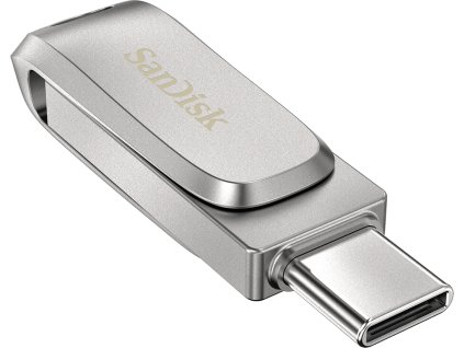 SanDisk Ultra Dual Drive Luxe USB-C 128GB / USB 3.0 Typ-C /  USB 3.0 Typ-A / stříbrný
