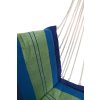 Houpací síť k sezení 95x50cm modro-zelená